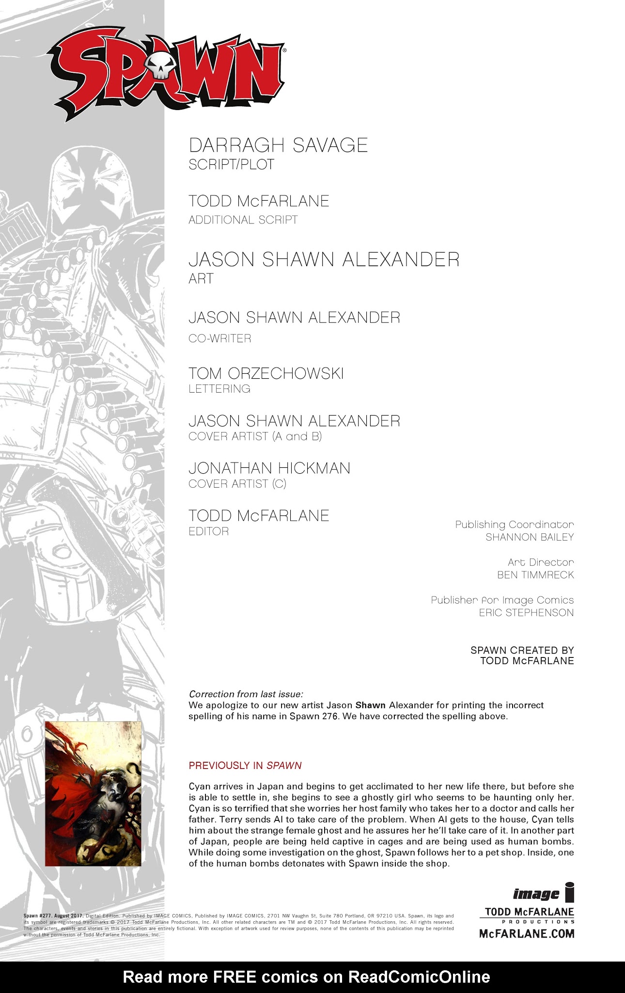 Read Spawn Manga Online