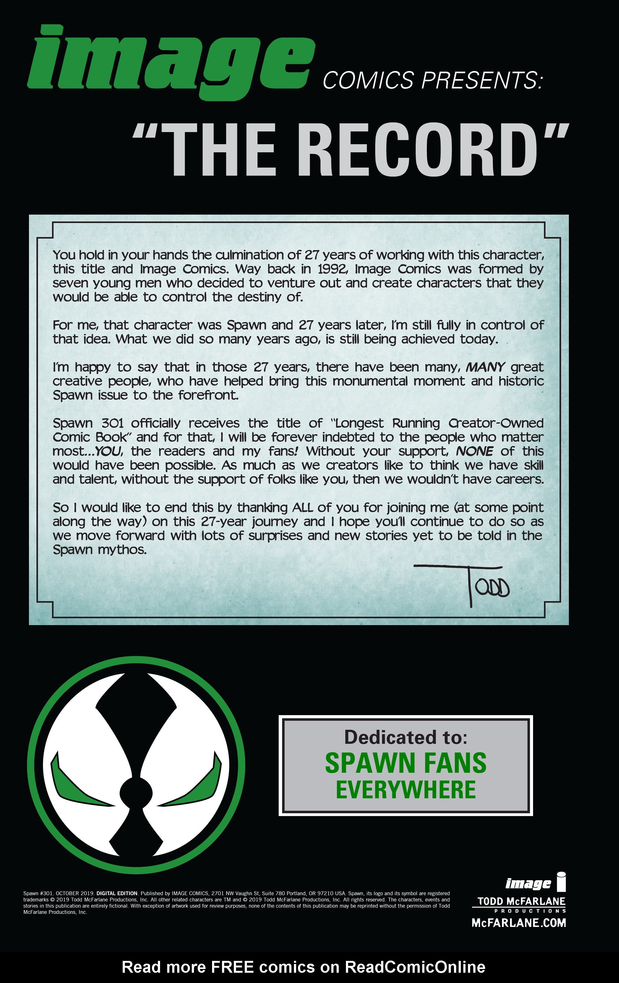 Read Spawn Manga Online