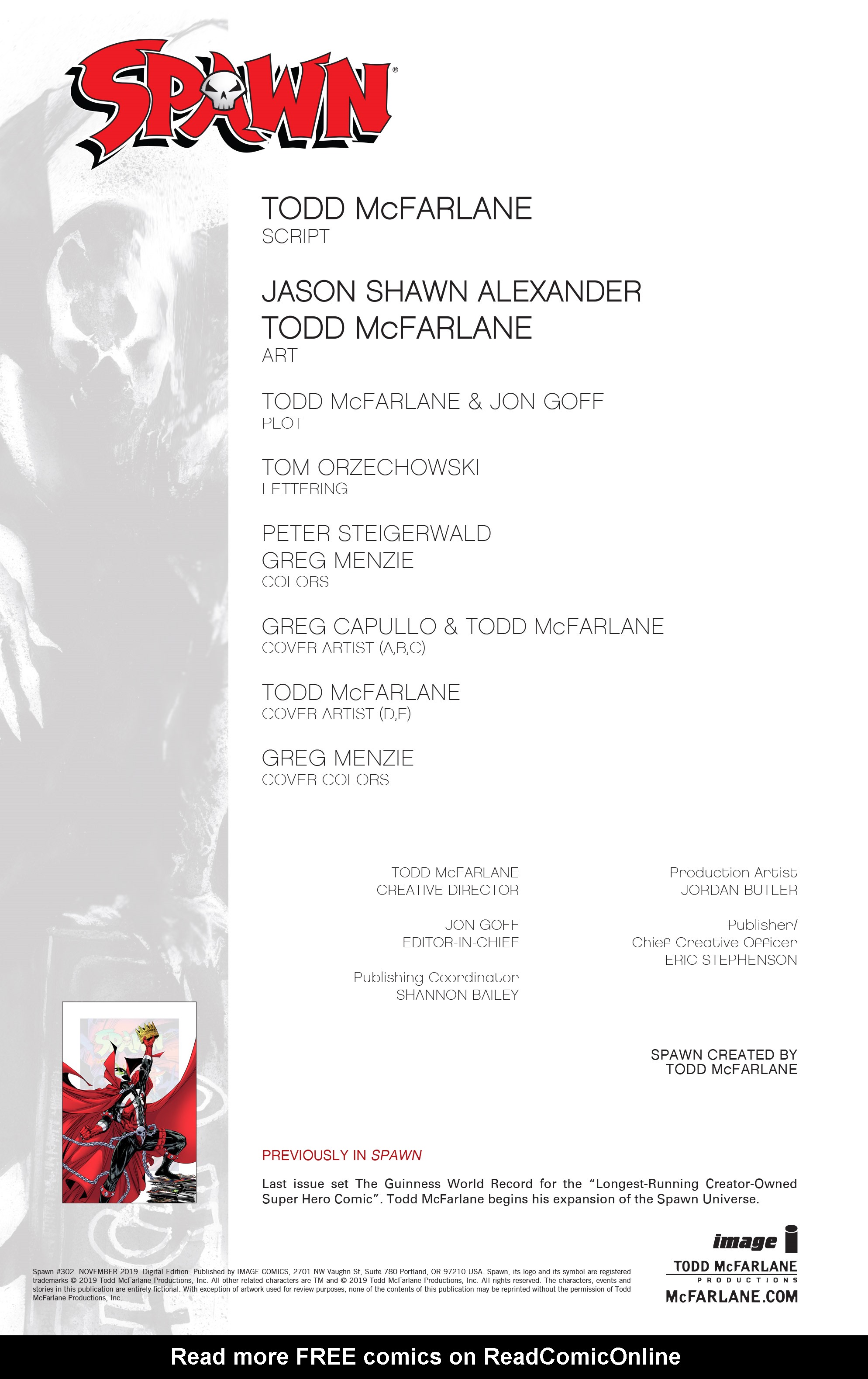Read Spawn Manga Online
