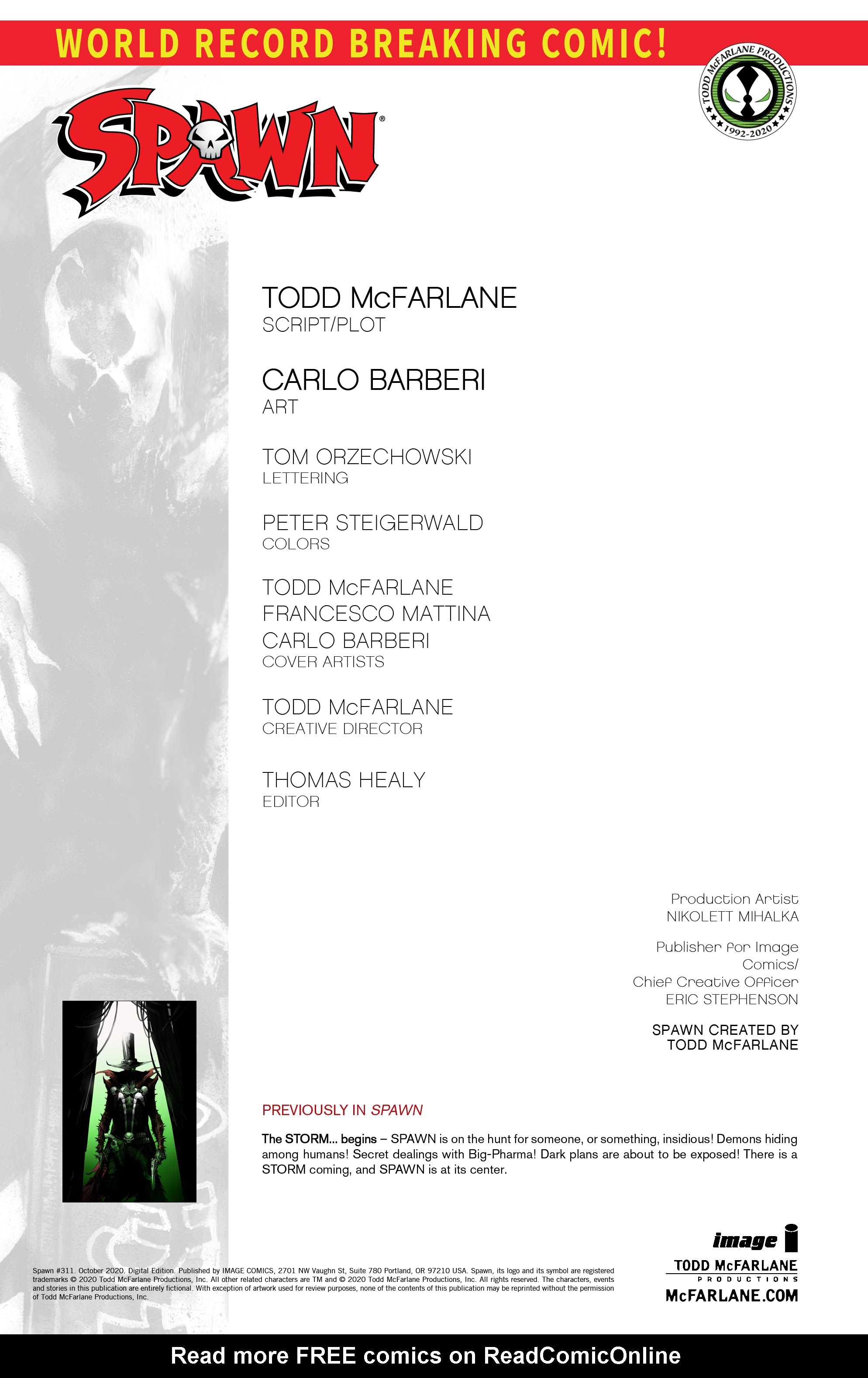 Read Spawn Manga Online