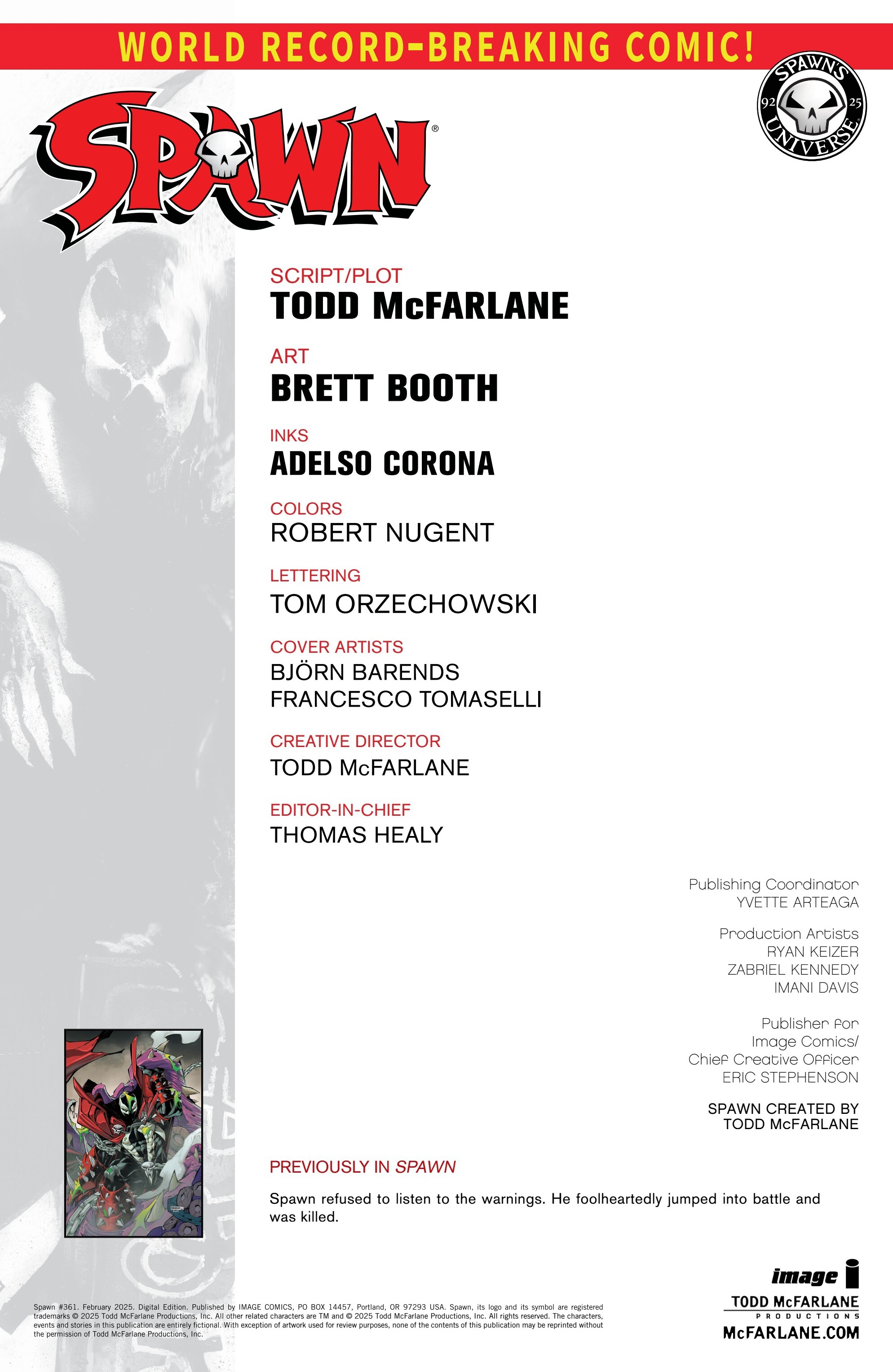 Read Spawn Manga Online