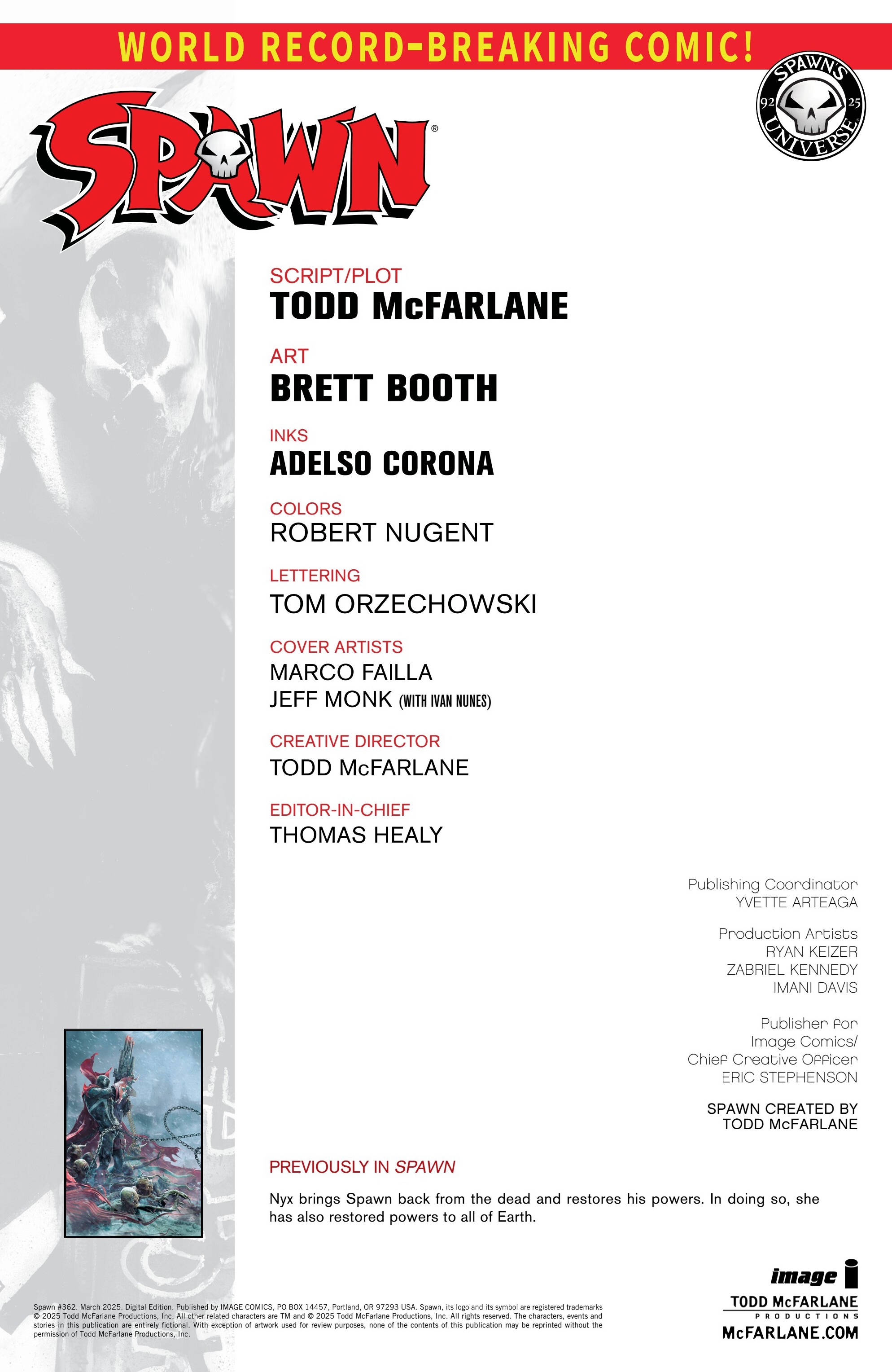 Read Spawn Manga Online