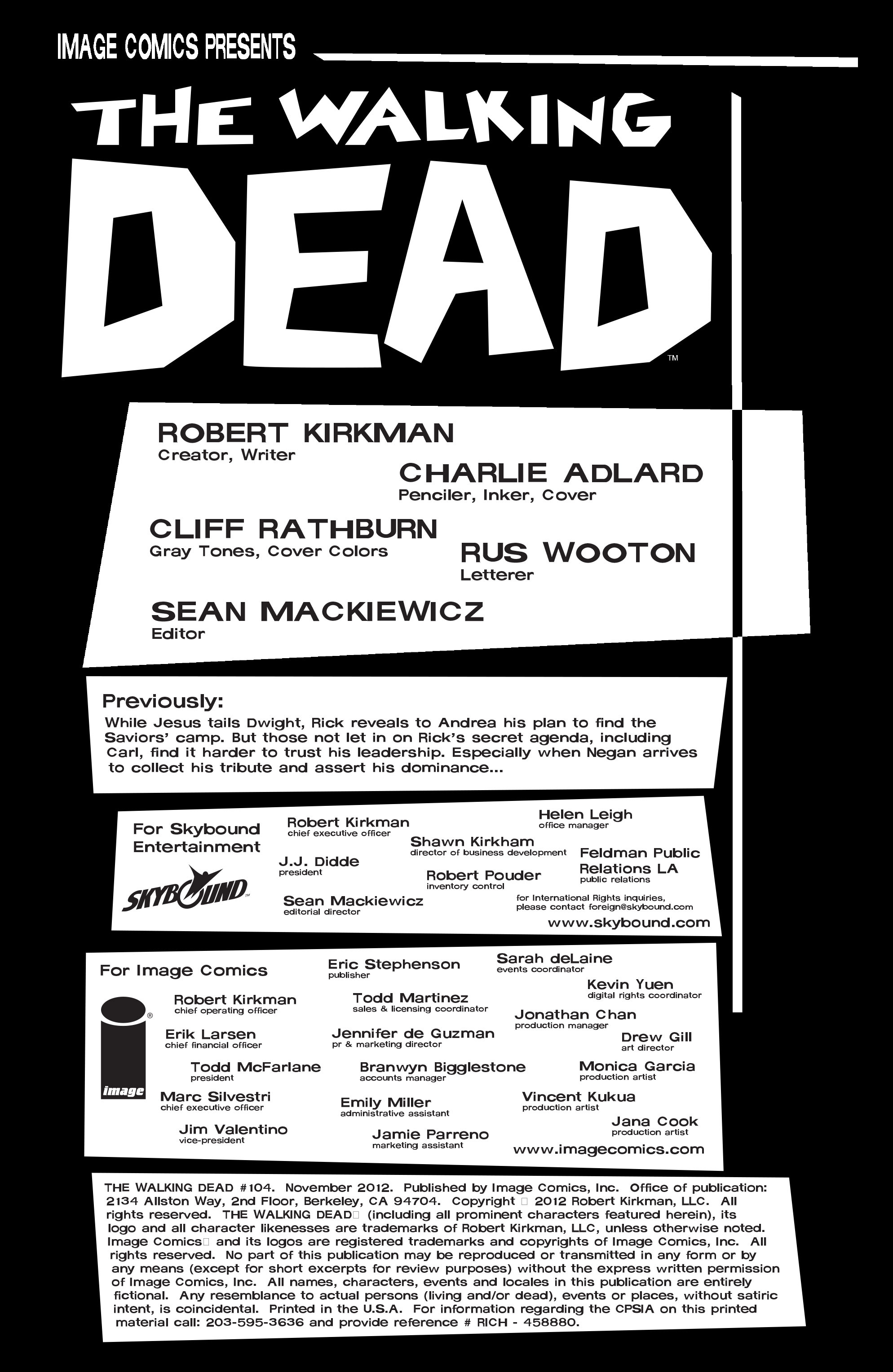 Read The Walking Dead (2003) Manga Online