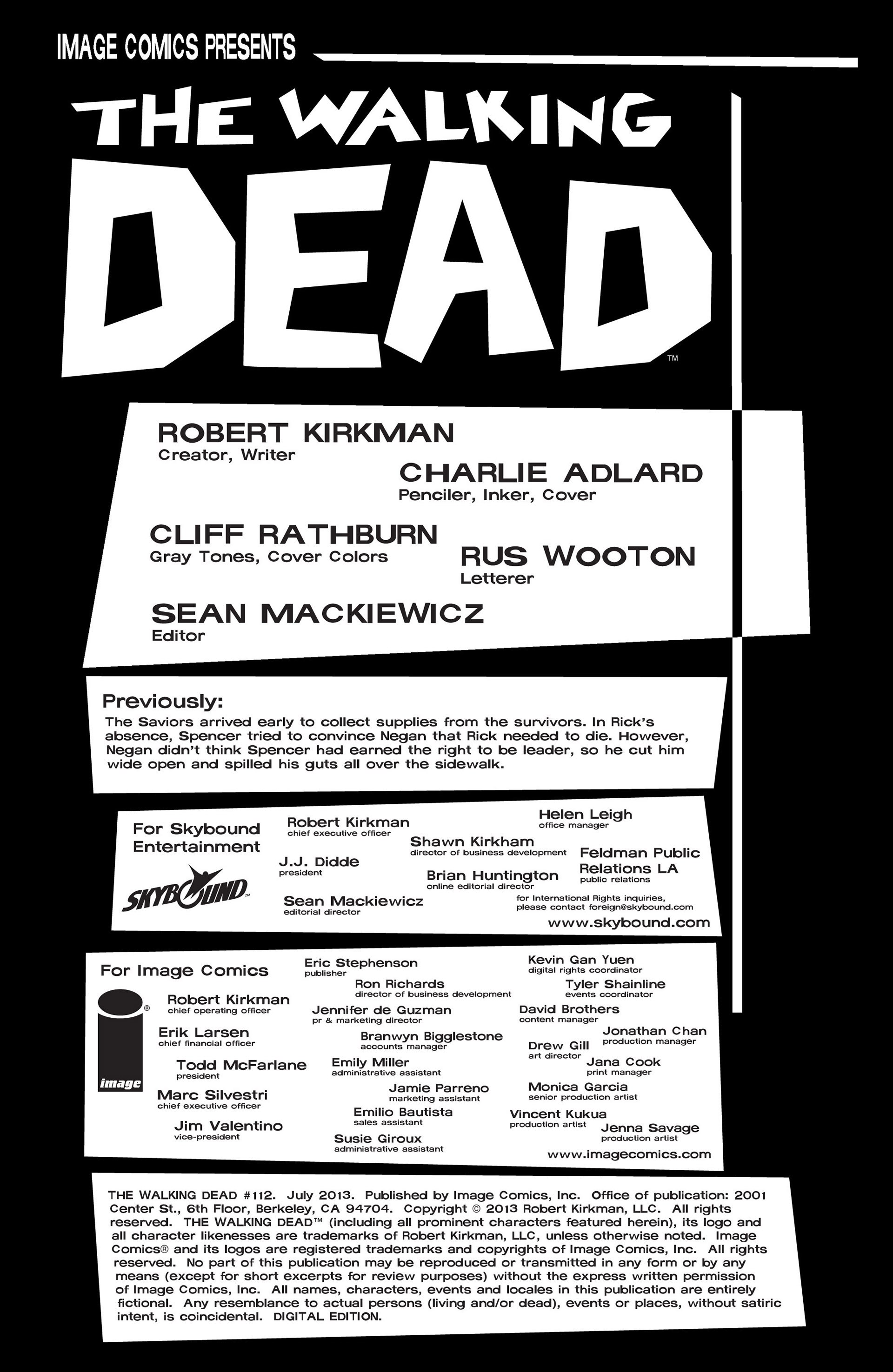 Read The Walking Dead (2003) Manga Online