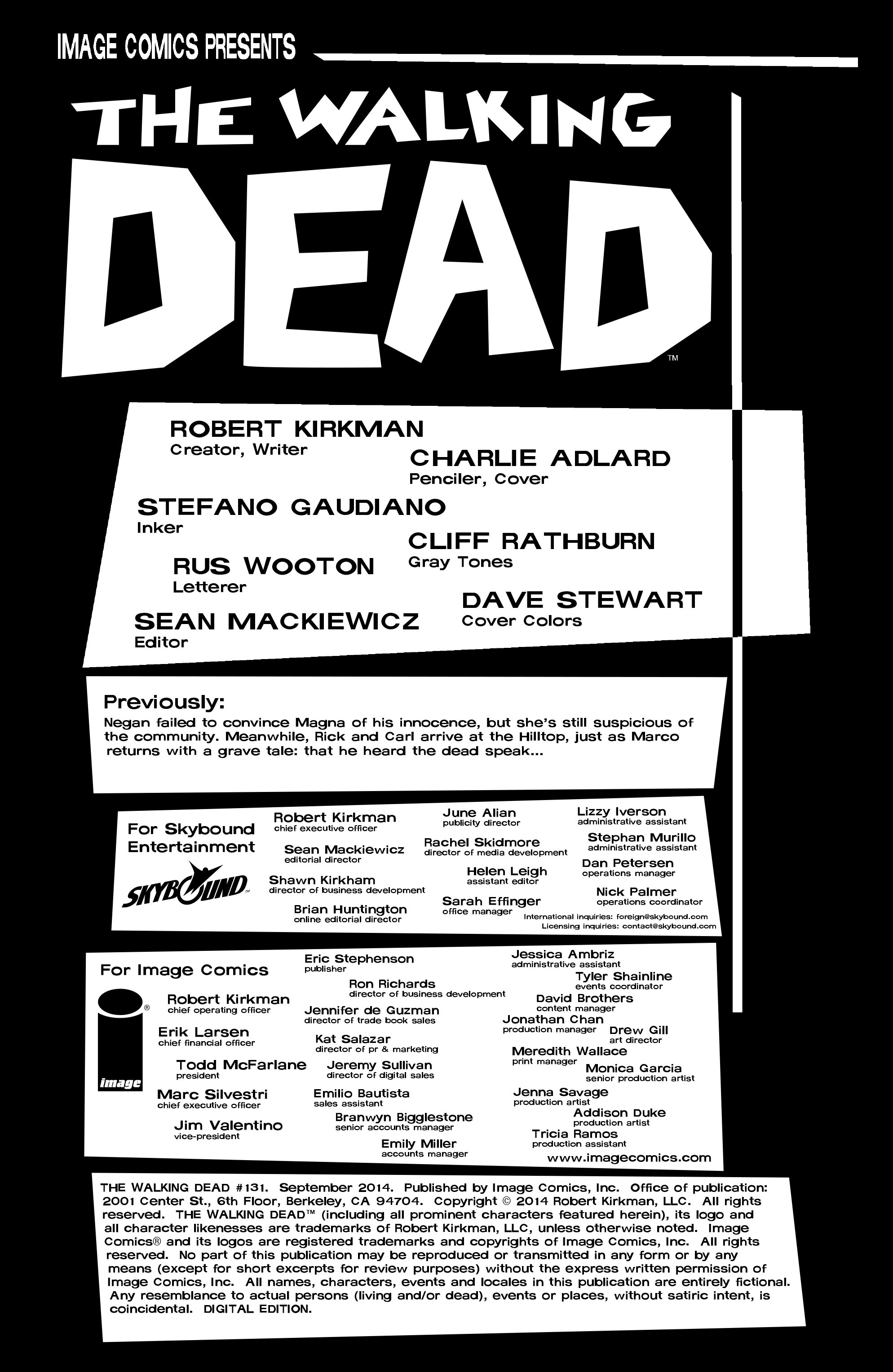 Read The Walking Dead (2003) Manga Online