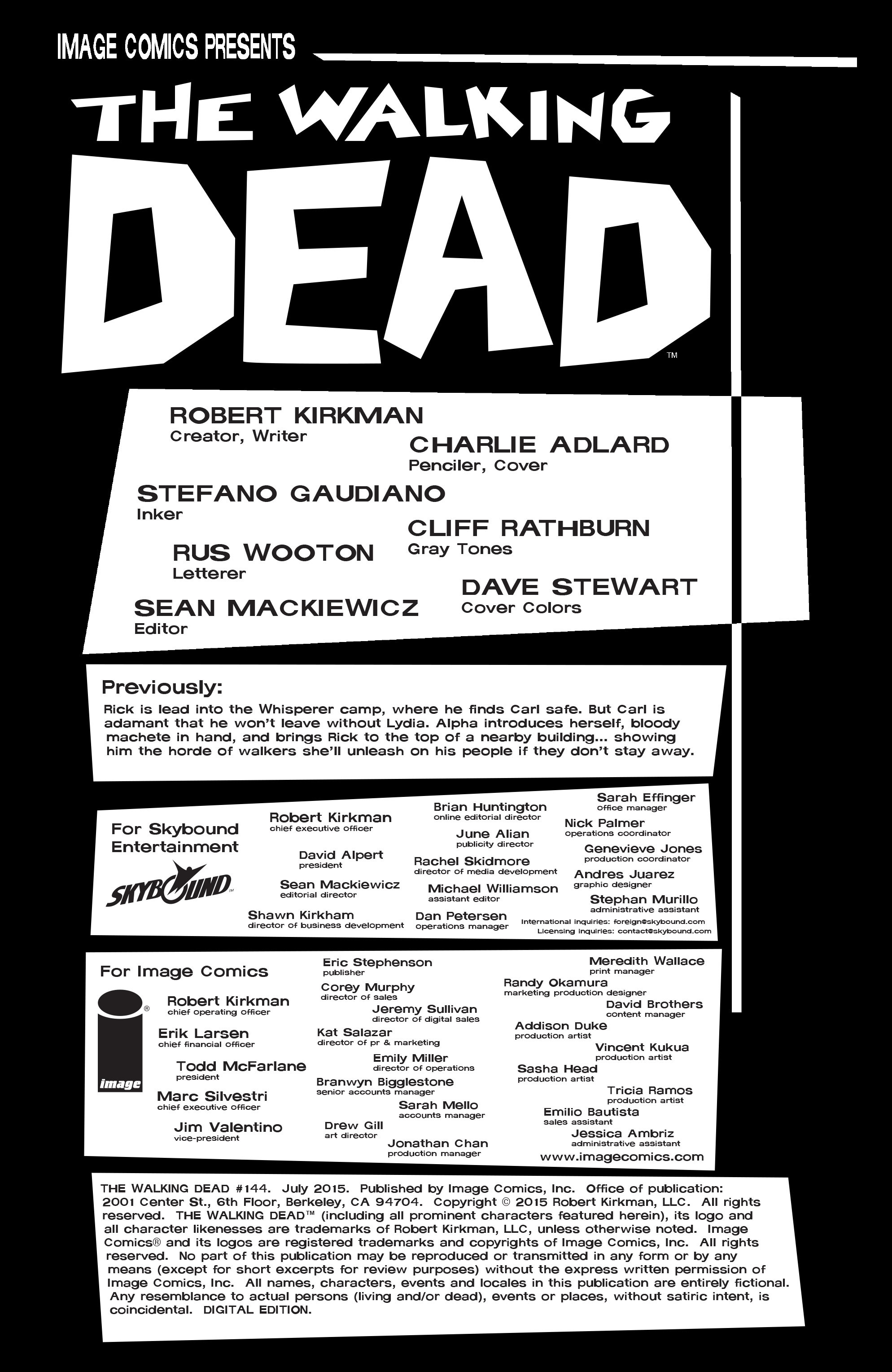 Read The Walking Dead (2003) Manga Online