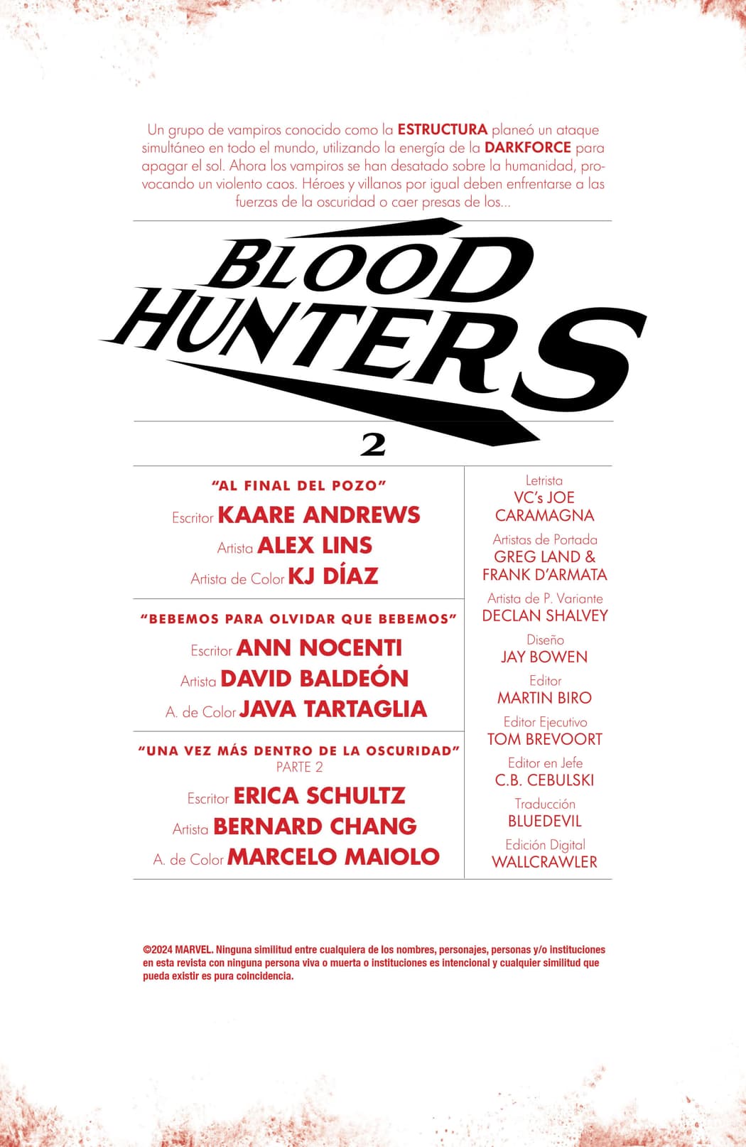Read Blood Hunt (2024) Manga Online
