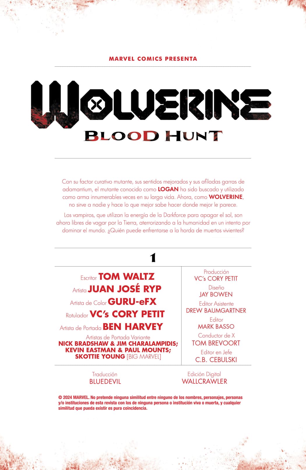 Read Blood Hunt (2024) Manga Online