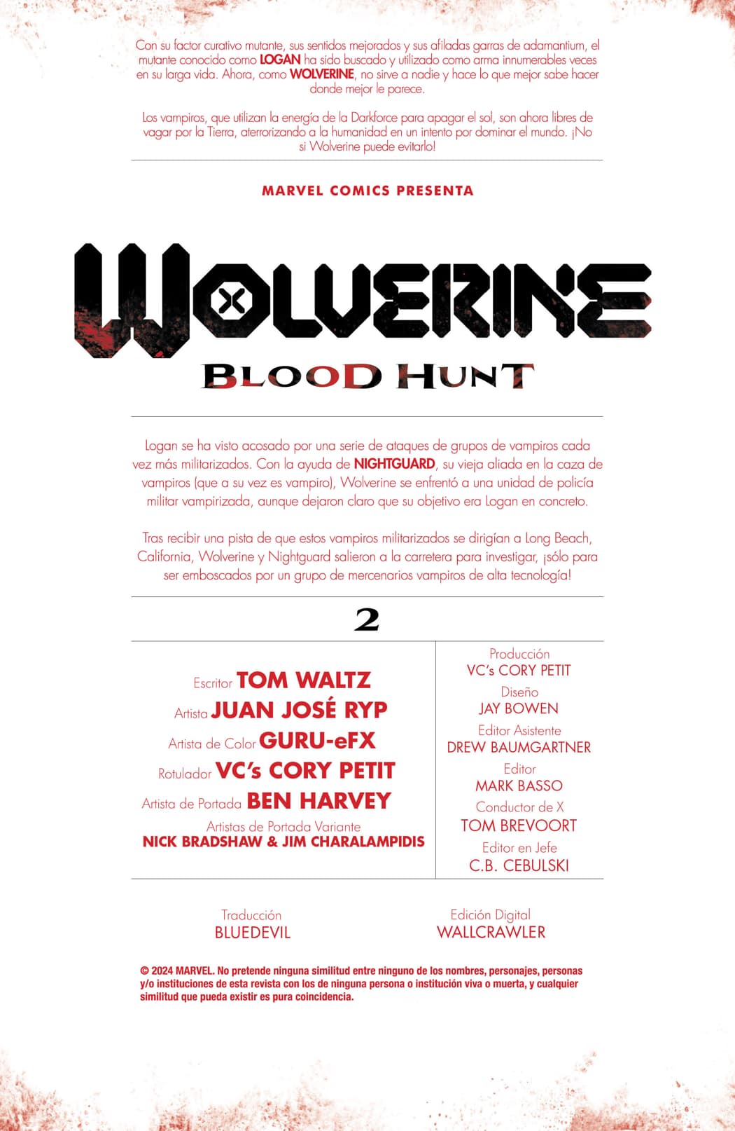 Read Blood Hunt (2024) Manga Online