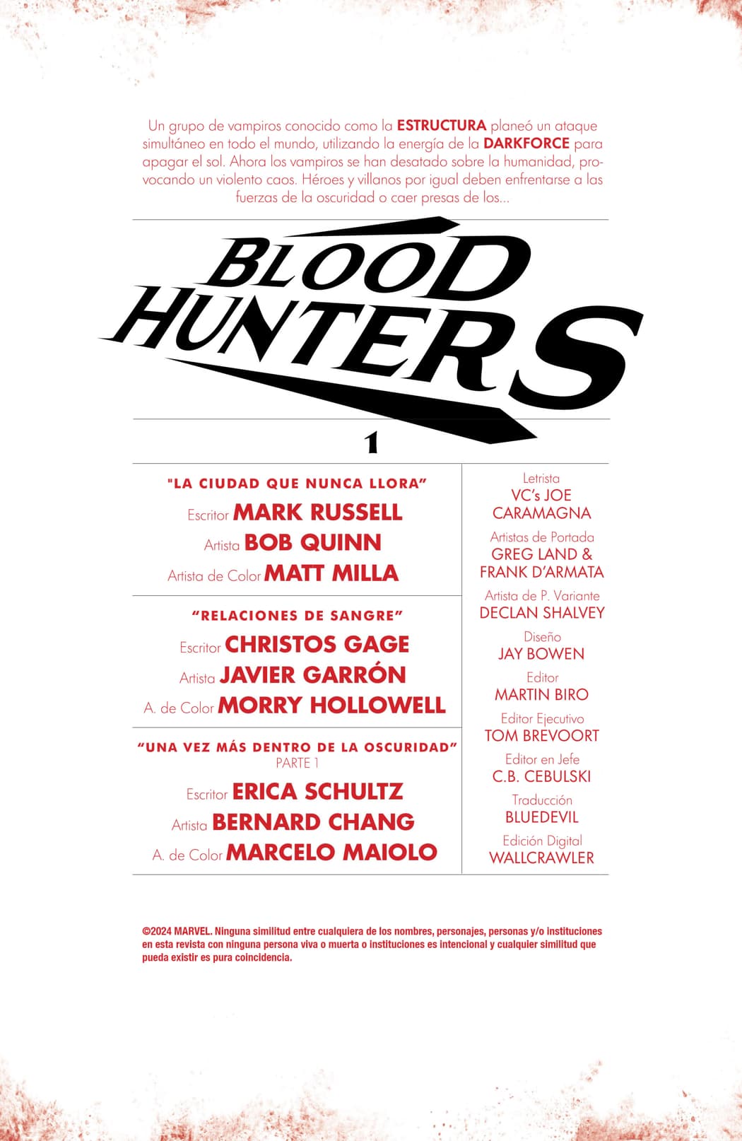 Read Blood Hunt (2024) Manga Online