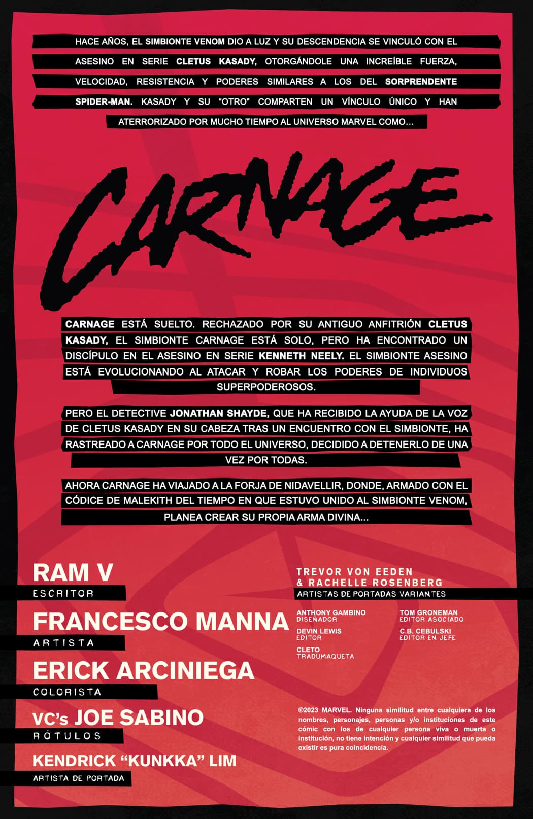 Read Carnage (2022) Manga Online
