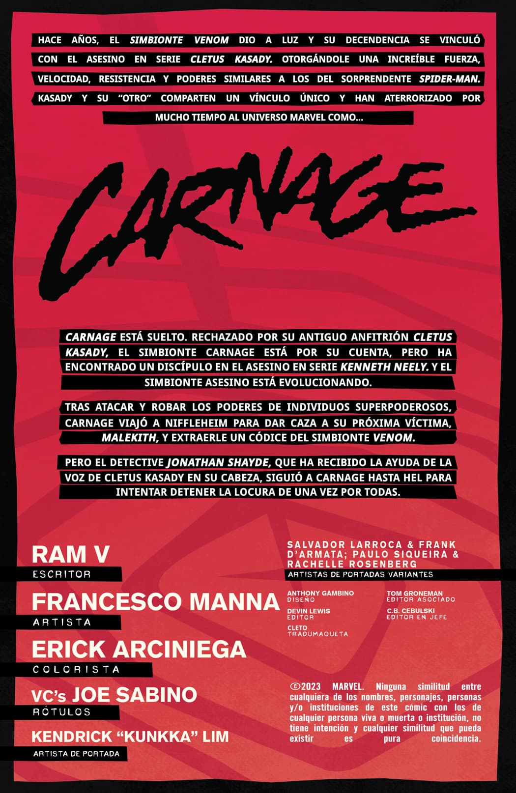 Read Carnage (2022) Manga Online